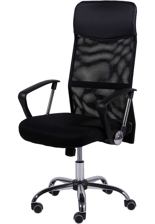 Cadeira Office Smart Alta Preto OR Design