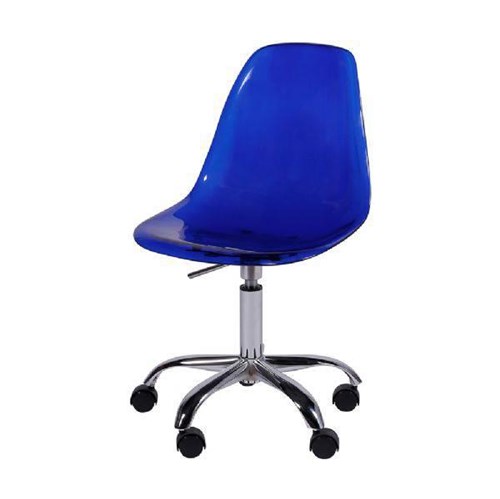 Cadeira Or Design Eames DKR Azul , Rodízio