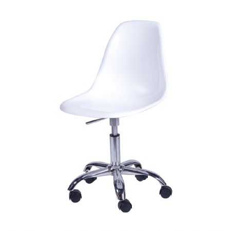 Cadeira Or Design Eames DKR Branco, Rodízio