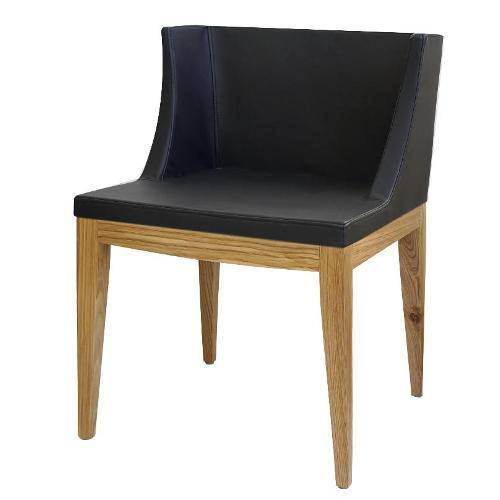 Cadeira Or Design Senhorita Courissimo Preto e Madeira