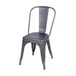 Cadeira Or-design Tolix Iron Design Qualidade com Encosto Or-1117 Bronze