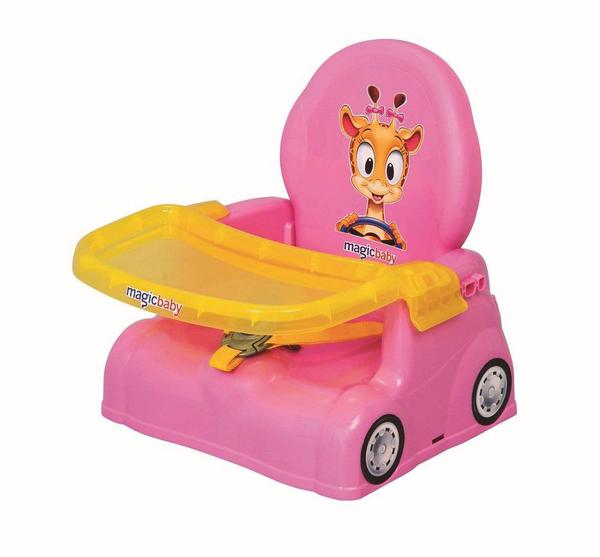 Cadeira Papinha Girafa Rosa Magic Toys