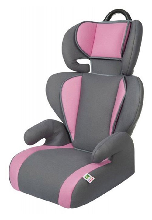 Cadeira para Auto 15 a 36 Kg Safety & Comfort Segmentada Cinza e Rosa Tutti Baby