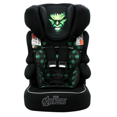 Cadeira para Auto - de 09 a 36 Kg - Beline - Disney - Marvel - Hulk - Team Tex