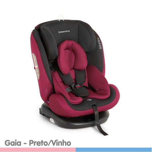 Cadeira para Auto Gaia Preto/Vinho - Galzerano
