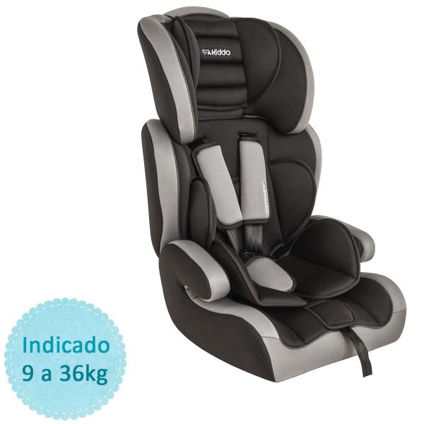 Cadeira para Auto Kiddo Company 9 a 36kg - Preto e Cinza