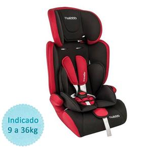 Cadeira para Auto Kiddo Traveller 0 a 36kg- Preto e Vermelho