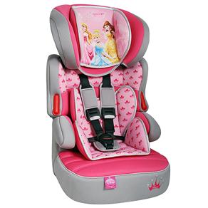 Cadeira para Automóvel Disney Beline SP Princesas L6A - 9 a 36 Kg - Rosa/Cinza