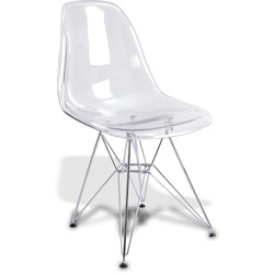 Cadeira para Bar UMIX231 Transparente em Acrílico - Universal Mix