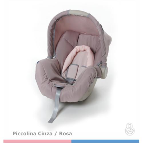 Cadeira para Bebê Piccolina Cinza/Rosa - Galzerano