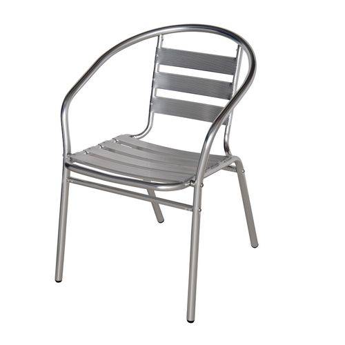 Cadeira para Jardim Poltrona Alumínio 9017 Mor