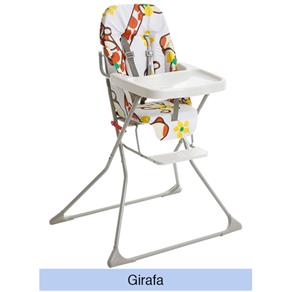 Cadeira para Refeição Alta Standard Girafas - Galzerano - Branco/Laranja