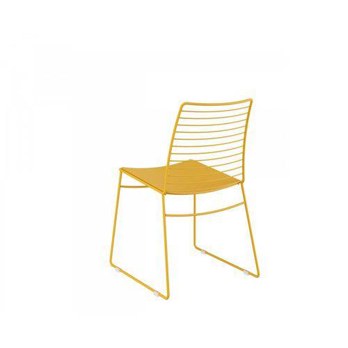 Tamanhos, Medidas e Dimensões do produto Cadeira Pintada 1712 02 Unidades Carraro | Cor: Amarelo