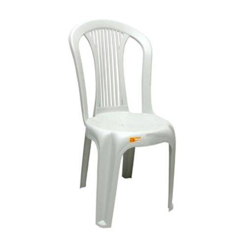 Cadeira Plástica Bistrô Branca Euro