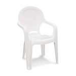 Cadeira Plástica Infantil Tique Taque Branca