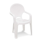Cadeira Plástica Infantil Tique Taque Branca