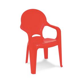 Cadeira Plástica Infantil Tique Taque - Vermelho