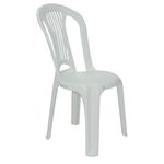 Cadeira Plastica Monobloco Atlantida Economy Branca