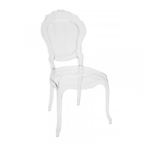 Cadeira Plastica Monobloco Belle Epoque Transparente - Tramontina