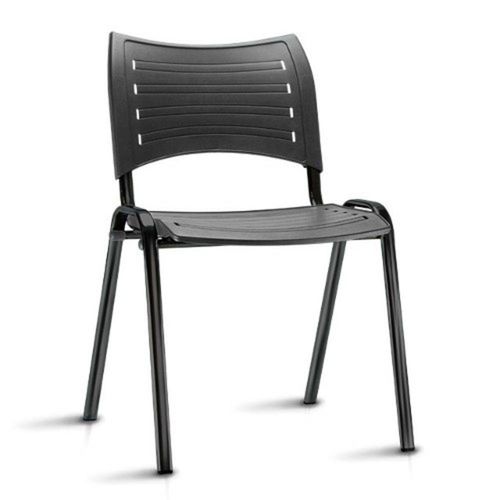 Cadeira Plastica Plus Preto (Kit 8 Peças)