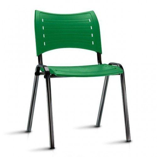 Cadeira Plástica Verde (Kit 2 Peças)