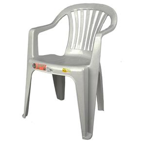 Cadeira Plástica Poltrona Vila Boa Vista Branca - Antares