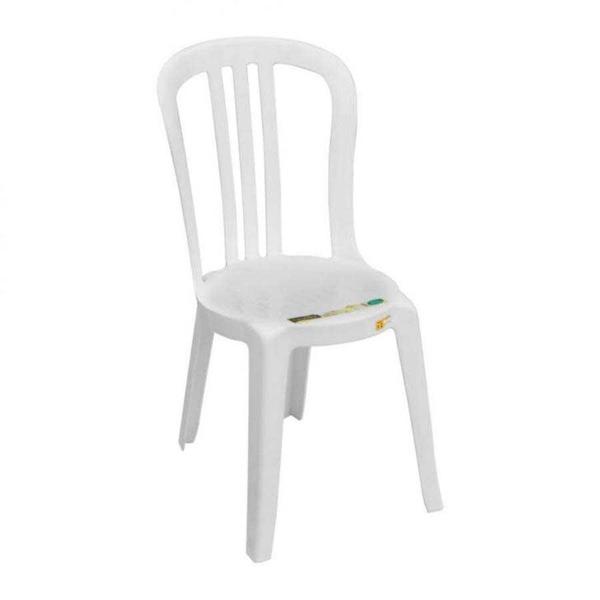 Tudo sobre 'Cadeira Plástico Miami Bistrot Branco 89x44cm'