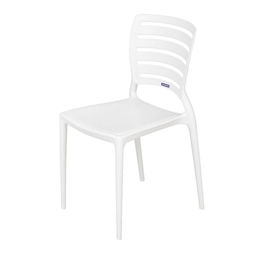 Tudo sobre 'Cadeira Plástico Sofia Branco 82x45cm'
