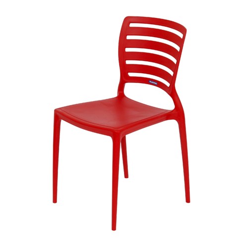 Tudo sobre 'Cadeira Plástico Sofia Vermelho 82x45cm'