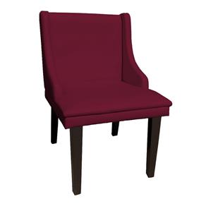 Cadeira Poltrona Decorativa Liz Corino Vinho - D`Rossi