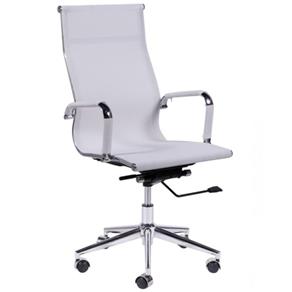 Cadeira Presidente Office Charles Eames em Tela Mesh 3303A - Branca