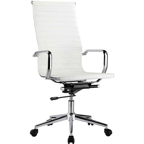 Tamanhos, Medidas e Dimensões do produto Cadeira Presidente Office Sevilha Alta Couríssimo Branco - Rivatti