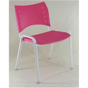Cadeira Prisma Collor Fixa - Rosa - ROSA