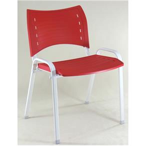 Cadeira Prisma Collor Fixa - Vermelho - VERMELHO