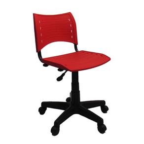 Cadeira Prisma Giratória Assento e Encosto Polipropileno - Vermelho