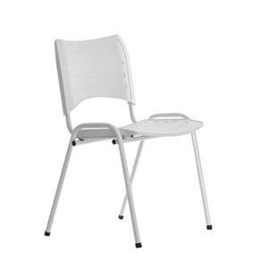 Cadeira Prisma Giratória S/Braço Collor - Branco