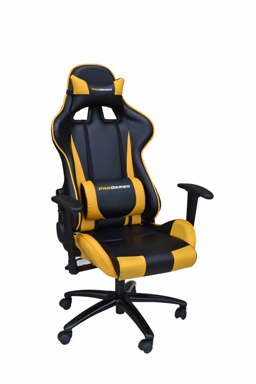 Cadeira Pro Gamer V2 Preta com Amarela Rivatti