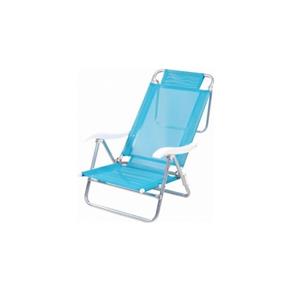 Cadeira Reclinável Aluminio Sol de Verão Azul