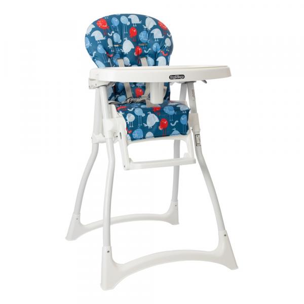 Cadeira Refeição com Encosto 4 Posições Merenda Passarinho Azul Burigotto