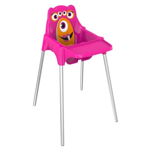Cadeira Refeição Monster Alta Rosa - Tramontina