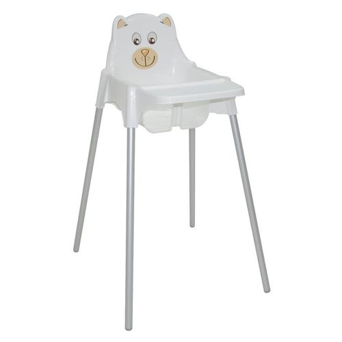 Cadeira Refeição Teddy Alta Branco Infantil - Tramontina