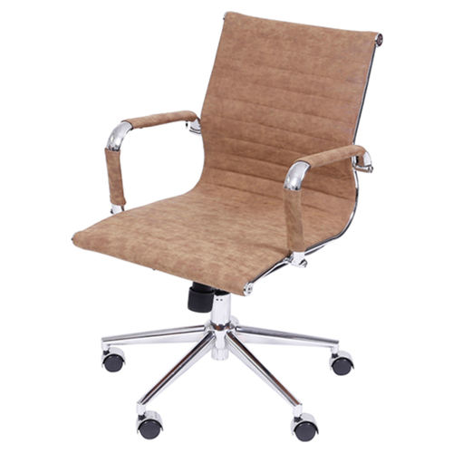 Cadeira Retrô Office Eames Tela Baixa Ór Design Caramelo