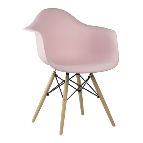 Cadeira Rosa Charles Eames Wood Daw em PP