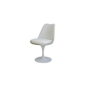 Cadeira Saarinen Branca Sem Braço com Almofada Branca - Or Design - Branco