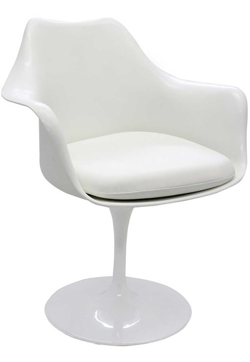 Cadeira Saarinen C/Br Branca Alm. Branca Rivatti Móveis