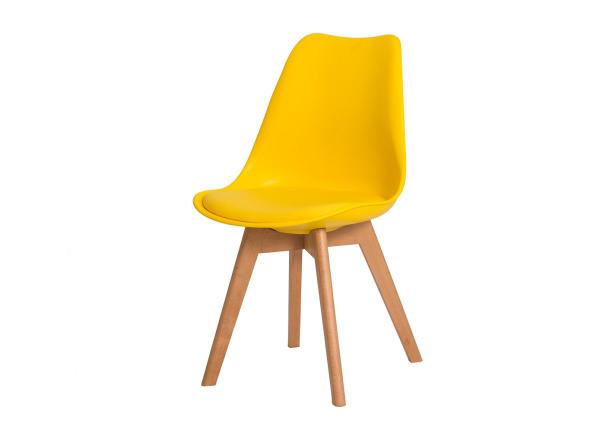 Cadeira Saarinen Design Base Madeira Amarela Futura Design