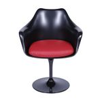 Cadeira Saarinen Preto e Vermelho