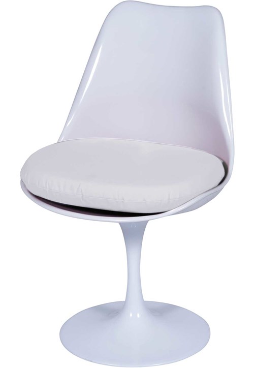 Cadeira Saarinen Sem Braço com Almofada OR Design Branco
