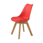 Cadeira Saarinen Wood Vermelha