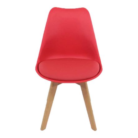 Cadeira Saarinen Wood Vermelho